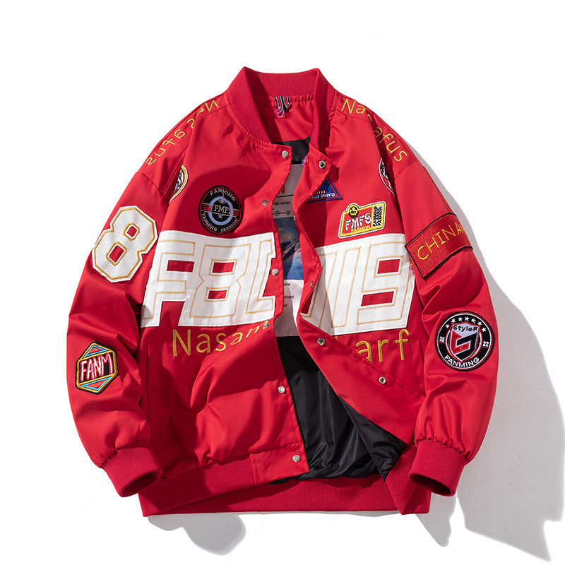 Racing Suit Tchik Motocycle Jacket Emboiserez Baseball