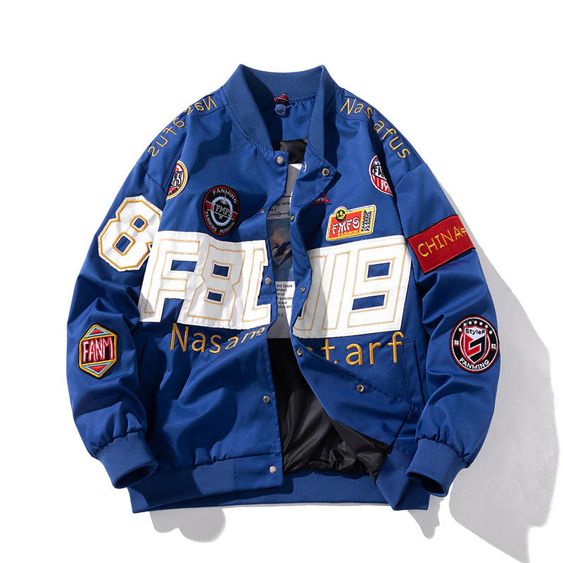 Racing Suit Tchik Motocycle Jacket Emboiserez Baseball