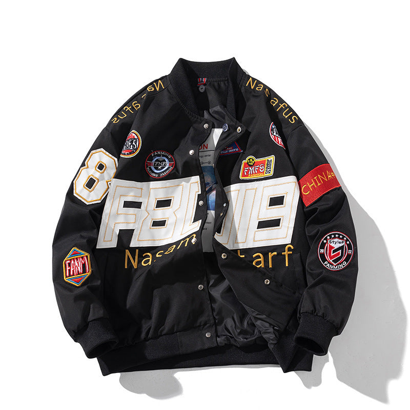 Racing Suit Tchik Motocycle Jacket Emboiserez Baseball