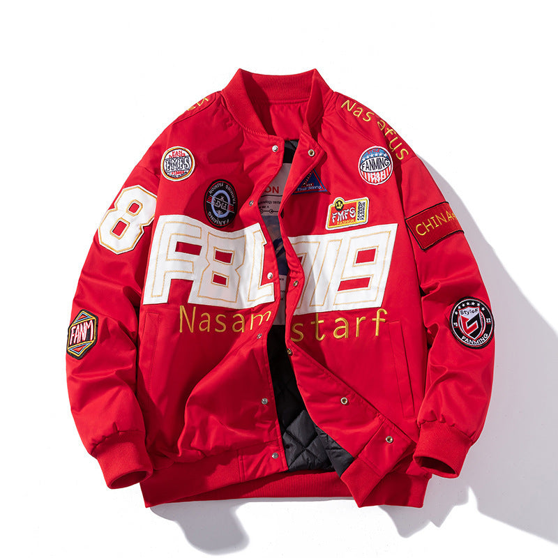 Racing Suit Tchik Motocycle Jacket Emboiserez Baseball